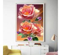 Mesribandy Kit de Pintura de Diamantes 5D Naturaleza muerta con flores DIY Diamantes de Imitación Arte de Cristal Pintura por Números Niños Decoración de Pared en Casa 40x50 cm