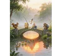 Mesribandy Kit de Pintura de Diamantes 5D Oso de dibujos animados DIY Diamantes de Imitación Arte de Cristal Pintura por Números Niños Decoración de Pared en Casa 50x70 cm