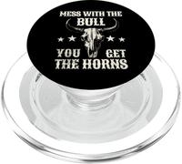 Mess with The Bull You Get The Horns PopSockets PopGrip para MagSafe