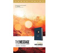 Message Deluxe Gift Bible, Large Print, Navy: The Message Bible, Leather-look, Navy: The Bible in Contemporary Language