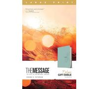 Message Deluxe Gift Bible, Large Print, Teal: Eucalyptus, Leather-Look, The Bible in Contemporary Language
