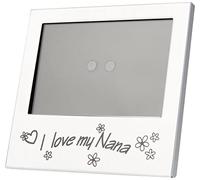 Message Frames Marco de Fotos I Love My Nana, Regalo Ideal para el cumpleaños de Tus Abuelos, Navidad, día de la Madre