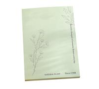 Message Note Pads Nature Themed Versatile Smoother Writing Comfortable Feel Decorative Note Pads for Handbook Notebook Journal White Kraft Paper
