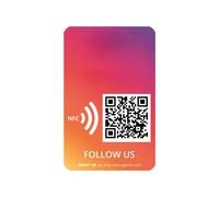 MESSAGENES | Pegatina Instagram QR y NFC Reutilizable | 1 Unidad Tamaño Tarjeta | Código QR Personalizado | Configuralo en tu Casa | Sígueme en Instagram | Cómo Ser Influencer | Material Premium