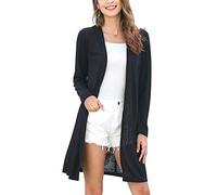 MessBebe Cardigan Mujer Largos Camisa Chica Rebeca Largo Sexy Chaqueta de Punto Delgada para Mujer Fiesta Casual Citas Primavera Verano Otoño