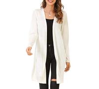 MessBebe Cardigan Mujer Largos Camisa Chica Rebeca Largo Sexy Chaqueta de Punto Delgada para Mujer Fiesta Casual Citas Primavera Verano Otoño