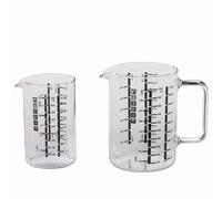 Messbecher-Set Cristal 2tlg 0,5 1l Vaso Medidor Jarra Cocinar Accesorios Cocción