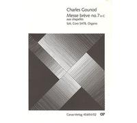 Messe brève no. 7 in C aux chapelles - Soli, SATB and Organ - SCORE