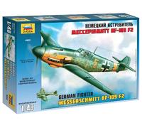 Messerschmitt Bf-109 F-2 Caza Alemán 1:48 Kit De Modelo De Plástico ZVEZDA