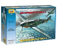 Zvezda Maqueta de avión Messerschmitt Bf 109 F-4 Kit plástico 1:48