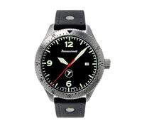 Messerschmitt ME-98152LB - Reloj de pulsera para hombre con correa de piel, plata, Clásico