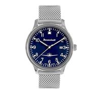 Messerschmitt Reloj de aviador para hombre, correa de malla, azul ME42-108M