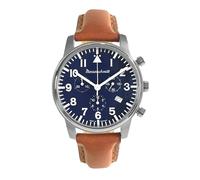 Messerschmitt Reloj de aviador para hombre, cronógrafo, marrón/azul ME-4544P-L