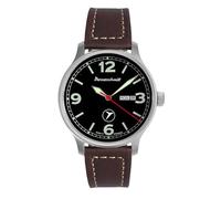 Messerschmitt Reloj de hombre para aviador DayDate Marrón/Negro ME-6332-DD1