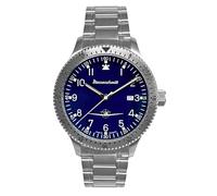 Messerschmitt Reloj de pulsera para hombre de acero y azul ME-108DR-MB