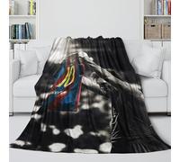 Messi Manta Cálida Esponjosa - Fútbol Manta Suave para Brindar Calidez Y Felicidad - Manta para Idea Regalo Cumpleaños Navidad para Niños Jóvenes Adultos(100x130cm)