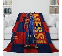 Messi Manta Cálida Esponjosa - Fútbol Manta Suave para Brindar Calidez Y Felicidad - Manta para Idea Regalo Cumpleaños Navidad para Niños Jóvenes Adultos 60x80inch(150x200cm)