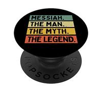 Messiah The Man The Myth The Legend - Cita Personalizada Divertida PopSockets PopGrip Adhesivo