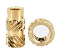 messing gekartelde moer, Tuercas roscadas moleteadas de latón termofusible M2-M6 (varios tamaños) for impresión 3D (30/50/100 unidades)(Style A(30pcs),M3x3x5)
