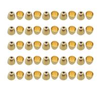 Messingkegelköpfe Fliegenbinden,Messingkegelköpfe,50 Stück Kegelkopf-Schlitzperlen - Fliegenbindematerialien in 3 Größen sinken tiefer. Fliegenbindeperlen für Luftschlangen und Köder