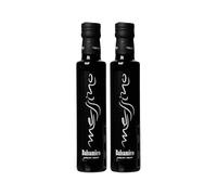 Messino Vinagre Balsámico de Kalamata 2 x 250 ml (500 ml) - Vinagre Balsámico Griego Artesanal - Sabor Agridulce Intenso - Sin Azúcar Añadido, Vegano