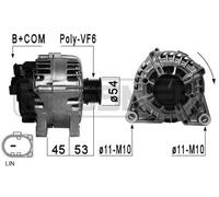 MESSMER Alternador Generador 120A 14V Para Ford Fiesta VI 1.6 EcoBoost 2.0