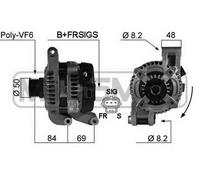 MESSMER Alternador Generador 120A 14V Para Ford Focus II 1.8 2.0