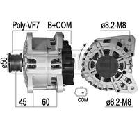 Messmer Alternador Generador 120A 14V Para Renault Captur 0.9 TCe 90 1.2