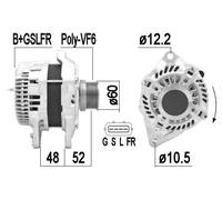 MESSMER Alternador Generador 130A 14V Para Peugeot 4008 1.8 DI-D