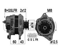 MESSMER Alternador Generador 140A 14V Para Mitsubishi Pajero IV 3.2 DI-D 4WD