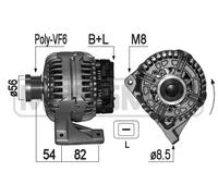 Messmer Alternador Generador 160A 14V Para Volvo XC90 I D5 AWD D3/D5 2.5 T