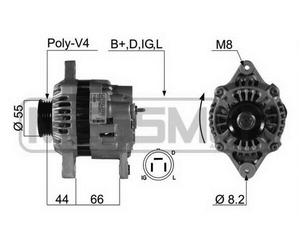 Messmer Alternador Generador 55A 14V Para Suzuki Swift III 1.3 1.6 1.5 1.6i