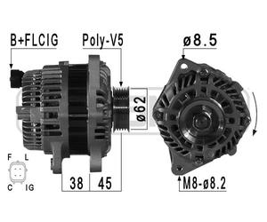 MESSMER Alternador Generador 95A 14V Para Honda Civic VIII Hatchback 1.4 1.2