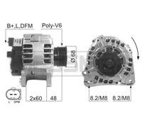 MESSMER Generador 120A 14V para VW Transporter IV Bus 2.5 Tdi