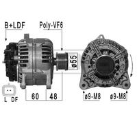 MESSMER Generador 150A 14V para Nissan Note 1.5 DCI 209028A