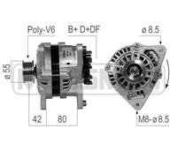 MESSMER Generador 70A 14V para Ford Ka 1.3i 1.0i 1.3 1.25