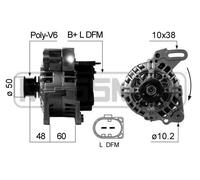 MESSMER Generador 70A 14V para VW Polo 1.4 16V 1.0 60