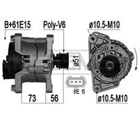 MESSMER Generador 90A 14V para BMW 3er Compacto 316 Ti 318 316i
