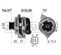 Messmer Generador De Luz 100A 14V Para Toyota Land Cruiser Prado 3.0