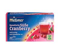 Meßmer Té de país | Arándano dulce canadiense | 20 bolsas de té | Sin gluten | Sin lactosa | Vegano
