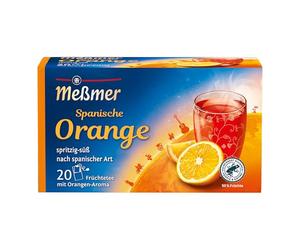 Meßmer Té de país | Té naranja español | 20 bolsitas de té | Sin gluten | Sin lactosa | Vegano