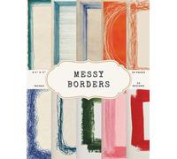 Messy Borders Scrapbook Paper - 50 Pages, 25 Double-Sided Designs - 8.5 x 11 Inch: Hand-Drawn Scribble and Brush Frame Pattern Paper for Journaling, Collages and DIY Crafts