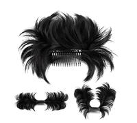 Messy Bun Hair Clip, Wavy Ponytail Extension, Tousled Updo Hairpiece, Natural-Looking Hair, Easy Clip-In For Women, Voluminous & Stylish Short Bun Look