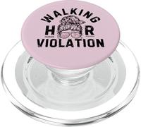 Messy Bun Hair Girl Human Resource HR Violation PopSockets PopGrip para MagSafe