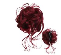 Messy Bun Hair Piece, Bun Extension, 5.91 inches Volumizing Hairpiece Adds Instant Elegance, Claw Clip for Wedding Date Nights, Casual Looks, Party Events, Natural-Look Updo, Women