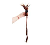 Messy Bun Hair Piece Claw Clip Braided Buns Extensions Ponytail Long Braid Wig Pieces For Women(LIGHT BROWN_18INCHES)