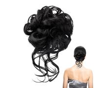 Messy Bun Hair Piece - Claw Clip Hair Buns Extension for Women, Styling Accessories Ponytail Holder Hairpieces for Wedding Dating Casual Bride Event Party Elegant Volume Hairs Bun 5.91 inches
