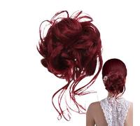 Messy Hair Piece, Claw Clip Bun Extension, Easy Styling Hair Accessory, 5.91 Inches, Volumizing Ponytail Holder, for Women, Wedding, Casual Wear, Bride, Party, Event, Dating