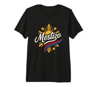 Mestizo - Medio Filipino - Cultura Bandera Filipina - Hombres Camiseta Premium