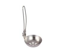 Mesto de sopa de acero - Cuchara de cocción extra larga, mango plegable inoxidable | Mejor a nivel múltiple, utensilio de cocina de larga duración para el hogar, cocinas de campo, cocina, ser